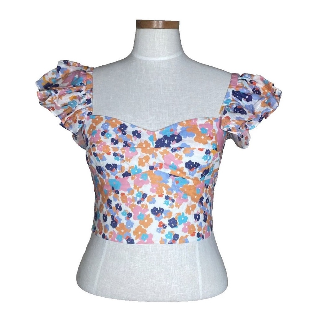 Amanda Uprichard Floral Top
